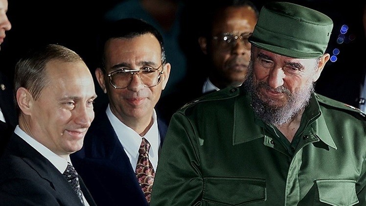 بوتين يلتقي فيدل كاسترو بكوبا في طريقه الى حضور نهائي المونديال بالبرازيل