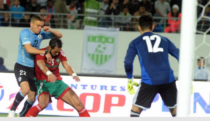 كافاني يقود الأوروغواي لهزم المغرب بهدف لصفر في مباراة ودية